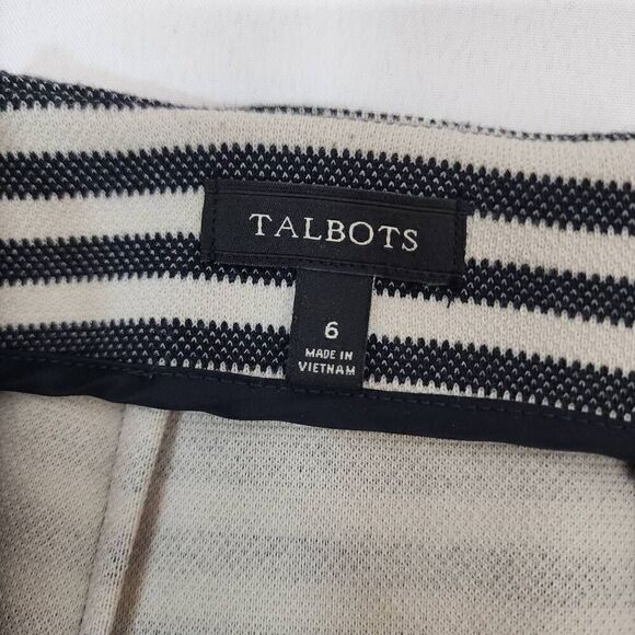 Talbots Size 6 Striped Pencil Skirt Career Professional T - Picture 5 of 6